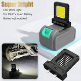 1/2/3/5pcs Super Bright LED Work Light Portable Lasting Strong Light Supply for Night Work Light 20V 21V Li-ion Battery Power