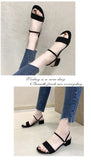 Women Sandals Chunky Heels Slides Summer 2026 Elegant Shoes Women Slipper Big Size 34-42 Fashion Summer Sandal Women