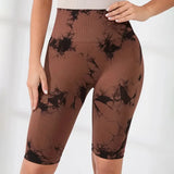 Women Sports Pilates tie-dye Leggings Woman Gym Legging Seamless Yoga Shorts w/Tummy Control Women's Shorts Fitness Female Cloth