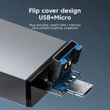 Elough 7 In 1 Multifunction Usb 3.0 Card Reader Micro TF SD Card Memory Reader USB Flash Drive Type C Card Adapter OTG