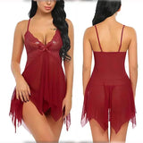 2pcs Lace Sexy Lingerie Set For Women, Suitable For Sleepwear And Loungewear
