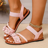 Women's Sandals  New Summer Casual Open-toed Women's Flats Fashion Floral Design Casual Comfortable Women's Sandals