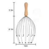 24 Fingers Head Massager Scratching Octopus Head Massager Scalp Scratcher Massage Claw Small Artifact Soul Extraction Extractor