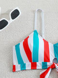 High Waist Bikini 2026 Women Strappy Swimsuit Sexy Striped Swimwear Female Bathers Bathing Swimming Swim Suit Summer Beachwear