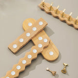 5 or 10pcs/set Magnetic Nail Holder Practice Display Stand Wood Showing Shelf Nail Art Tool Nail Polish Display Stand