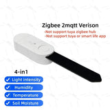Zigbee Soil Moisture Tester Meter Tuya Smart Life Hygrometer Temperature Soil Fertility Sensor For Z2M Automation Irrigation