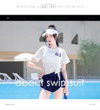New High-end Split Swimsuit with Sports Style and Flat Angle Pants for Slimming and Vacation Swimsuits Cross-border
