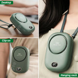 Mini Waist Fan 3 Gear Wind Portable Wearable Hanging Neck Fan USB Rechargeable Bladeless Air Cooler Clip Fan for Outdoor Working