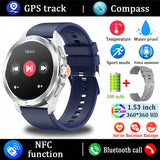 2025 New S4 Ultra Smart Watch Men Blood Oxygen Heart rate Compass Waterproof NFC GPS Tracking Bluetooth Call Sport Smartwatch