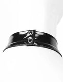Porn PU Leather Erotic Open Crotch Bodysuit Zipper Open Crotch Bandage Breast Latex Women Sexy Lingerie