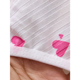 Women's Sleepwear Underwear Rose Lace Bow & Heart Print  Sleep Dress Sexy Pijamas Set  V Neck  Pajamas Mini Nightgowns Hot Dress