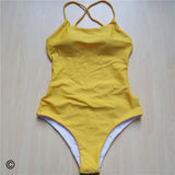 7 Colors 2025 Braided Strap Cross Back Sexy One Piece Swimsuit Women Swimwear Female Bather Bathing Suit Swim Lady V127