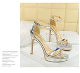 Women's High Heels Thin Heel Waterproof Platform Sandals Fashionable for Skirts New Model Shoes for Shows Summer Collection