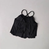 Women's Mesh Yoga Sports Camisole Vest Beautiful Back Pilates Training Outerwear Top Fake Two-Piece Sports Bra Design