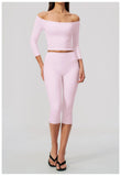 Fashion Mid Sleeve T-shirt Yoga Suits Tight Fitting Slim Sports Tops High Waist Peach Hip Mid Pants Gym Running Fitness Outfits