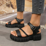 Women Elegant Sandals 2026 New Summer Outdoor Designer Shoes Women Casual Fashion Bottom Platform Sandals Sandalias De Mujer