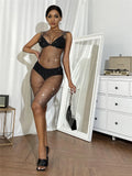New Sexy Swimsuit Bikini Cover Up Beach Dress Women Mesh Slit Sparkling Crystal Diamond Cover Ups for Swimwear Women Pareo Plage