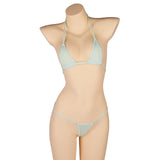 DEKA Solid Women Transparent Mini Micro Bikini Set Bandage Thong Underwear G-String Bra Swimsuit Brazilian Swimwear Sleepwear