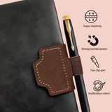 Exquisite bookmark with magnetic, simple, artistic, retro book corner, anti roll clip, bookmark with pen clip, magnetic sticker