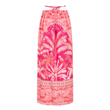 Retro One Piece Swimsuit with Skirt Shoulder Strappy Floral Print Women's Slimming Bathing Suit Beach Wear
