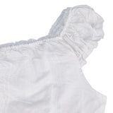 Phantasy Y2K Women Tops White Lace T-Shirt Button Tees Vintage French Style Tops 2025 Spring Summer Tops Female Streetwear