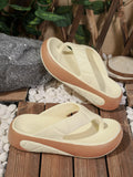 2025 Women Indoor Beach Flip Flops Summer Platform Shoes Soft EVA Girls Home Street Slippers Thick Sole Female Fashion Sandals