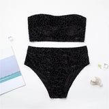0XL - 4XL New Leopard Bikini Plus Size Large Size Swimwear Women Swimsuit Female Two-pieces Bikini set Bather Bathing Suit K3977