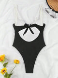 2026 Strappy Swimsuit One Piece Sexy Push Up Solid Swimwear Women Bathers Bathing Swimming Swim Suit Beachwear Summer XL