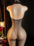 Crotchless Bodysuits Transparent Bodystocking For Sex Bold Body Suit Open Bra Outfits Erotic Costumes Sexy Fishnet Lingerie