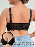 Lace Women's Bra Breast Cover Summer Thin Cup Underwear Plus Size Adjustable Push Up Bras Undewire Sexy Lingerie