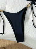 Strappy String Bikinis 2026 Solid Swimwear Female Sexy Shell Swimsuit Women Bathers Bathing Swimming Swim Suit Beachwear