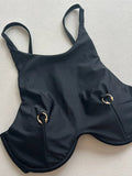 High Neck Underwired V-bar Bikini Women Swimsuit Female Swimwear Two-pieces Bikini Set Brazilian Push Up Bathing Suit Swim Lady