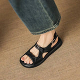 Spring and Summer New Model Fashion Low Heel Women's Shoes Fish Mouth Open-toe Buckle Casual Student Women's Sandals High 2.5cm