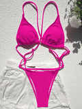 Sexy Extreme Mini Micro String Women Swimwear One Piece Swimsuit Female Cross Backless Monokini High Cut Bathing Suit Swim Lady