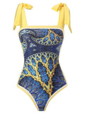 2026 String One Piece Swimsuit & Vent Skirt Padded Sexy Swimwear Women Bathing Suit Female Swimming Summer Beachwear Bodysuit