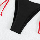 Strawberry Designer Bikini Women White Contrast Bikin Micro Swimsuit Two Pieces Bikini Set Brazilian Bathing Suit Thong Swimwear