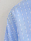 Foridol Stripes Crop Top+shirt 2 Pcs Outfits Women Casual Summer Autumn Casual Set Blue Matching Set Shorts Set Female Suit