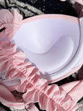 Push Up Ruffled Bikinis Underwired Bra Cup Bikini 2026 Women Swimsuit Female Swimwear Two Pieces Bikini Set Bathing Suit Swim