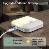 USB Charging Cupboard Lamp Dimmable White/Warm Light Motion Sensor LED Night Light for Bedroom Kitchen Stair Wardrobe Lighting