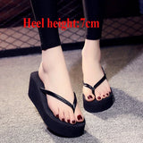 Women Platform Flip Flops Big Size 42 Summer Wedges Shoes Soft EVA Female Indoor Street Slippers  Ladies Leisure Beach Slides