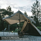 Naturehike Ultralight Camping Tent Chimney Window Teepee Pyramid