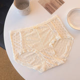 Girls' comfortable underwear cotton inseam mid-waist briefs for women