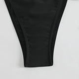 Solid Color Stretch Rope Butterfly Jewelry Bikini Sexy Split Triangle Bag Straps Swimsuit Women Maillot De Bain Femme 2 Pieces