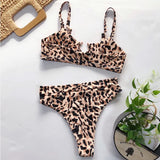 SnakeSkin Female Swimsuit High Waist Bikini Women Swimwear Two-pieces Bikini Set Hollow Out Bathing Suit Swim Wear Beachwear