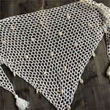 7 Colors Hollow Out Crochet Knitted Sarong Pareo Beach Cover Up Cover-ups Beach Dress Beach Wear Beachwear Female Women V7010