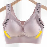 2Pcs/Set Bras Non-wire Push Up V-neck Bra Women Seamless Underwear Padded No Rims Support Brasiere Sexy Lingerie M-3XL