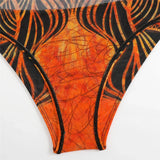 S - XXL 3PCS New Printed Long Sleeve With Pants Sarong Women Swimwear One Piece Swimsuit Female Bather Bathing Suit Swim V7180