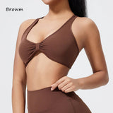 DIAS FIT JOY fold sports bra cross beauty back detachable yoga bra tight fitting outdoor sports running fitness gym suit