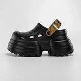 Women Fashion Clogs Indoor Street Slippers 10CM High Heels Sandals Thick Sole Beach Slides Female Leisure Platform Shoes