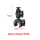 Panoramic sports camera motorcycle mount suitable for GoPro DJI Insta360 handlebar selfie stick fixing bracket accessories